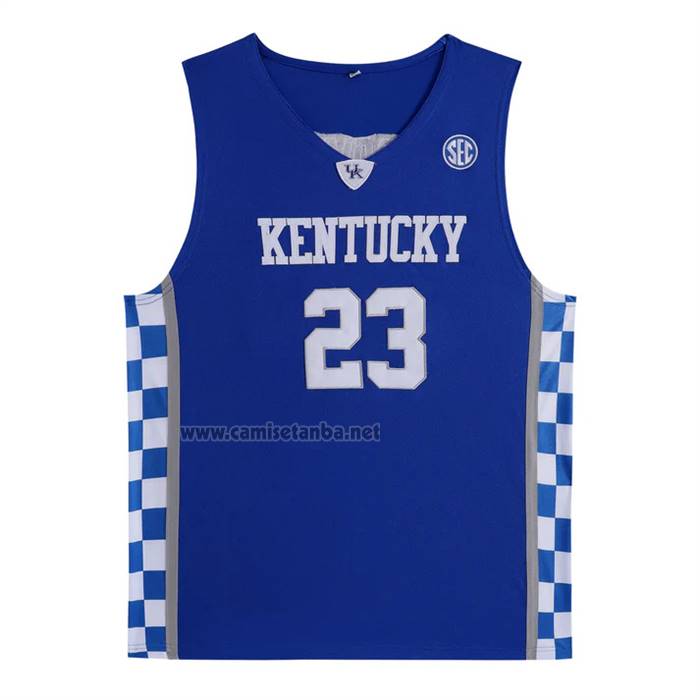 Camiseta NCAA Kentucky Wildcat Anthony Davis 2025 Azul